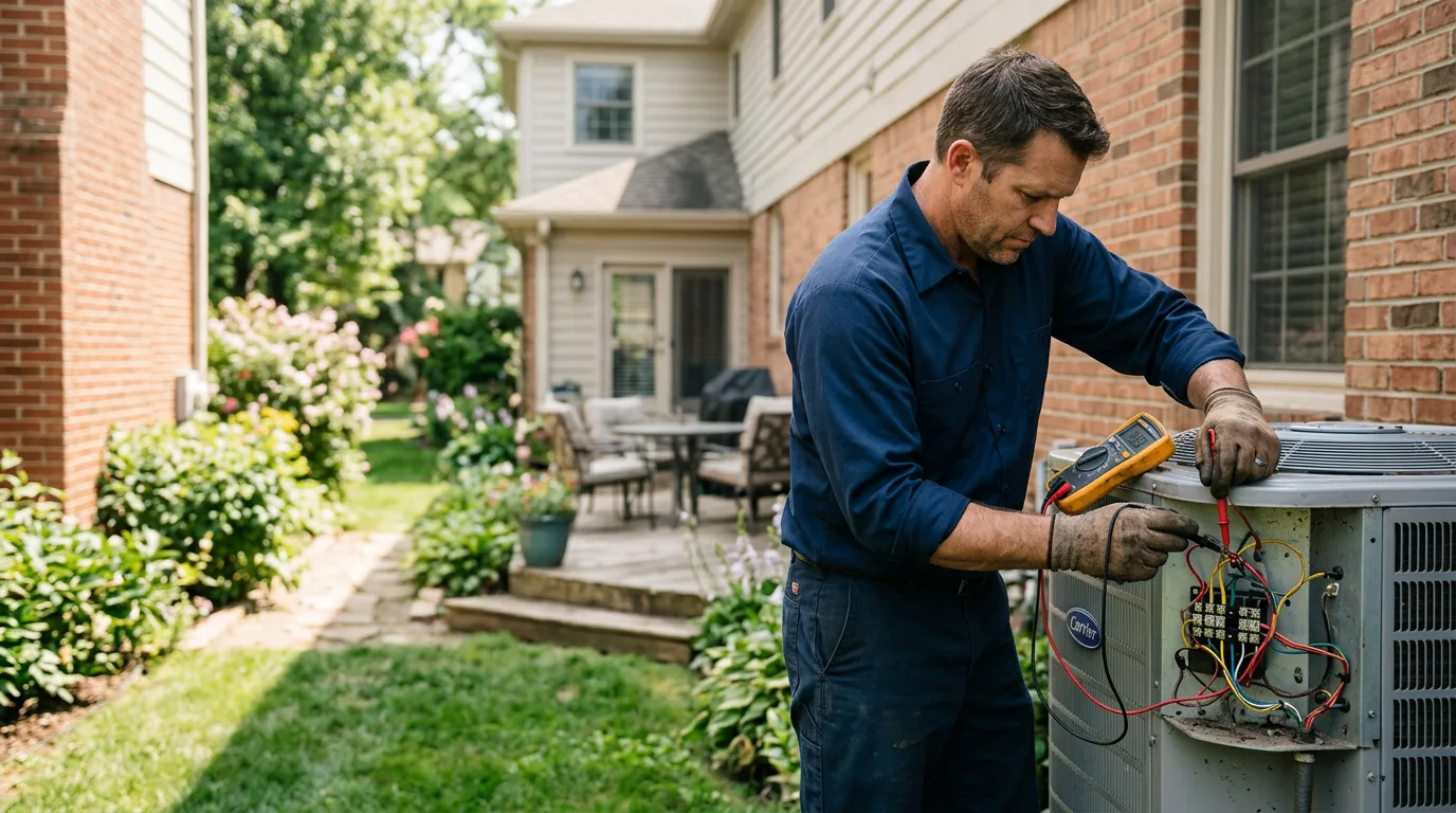 HVAC technician working near Cascadia, OR